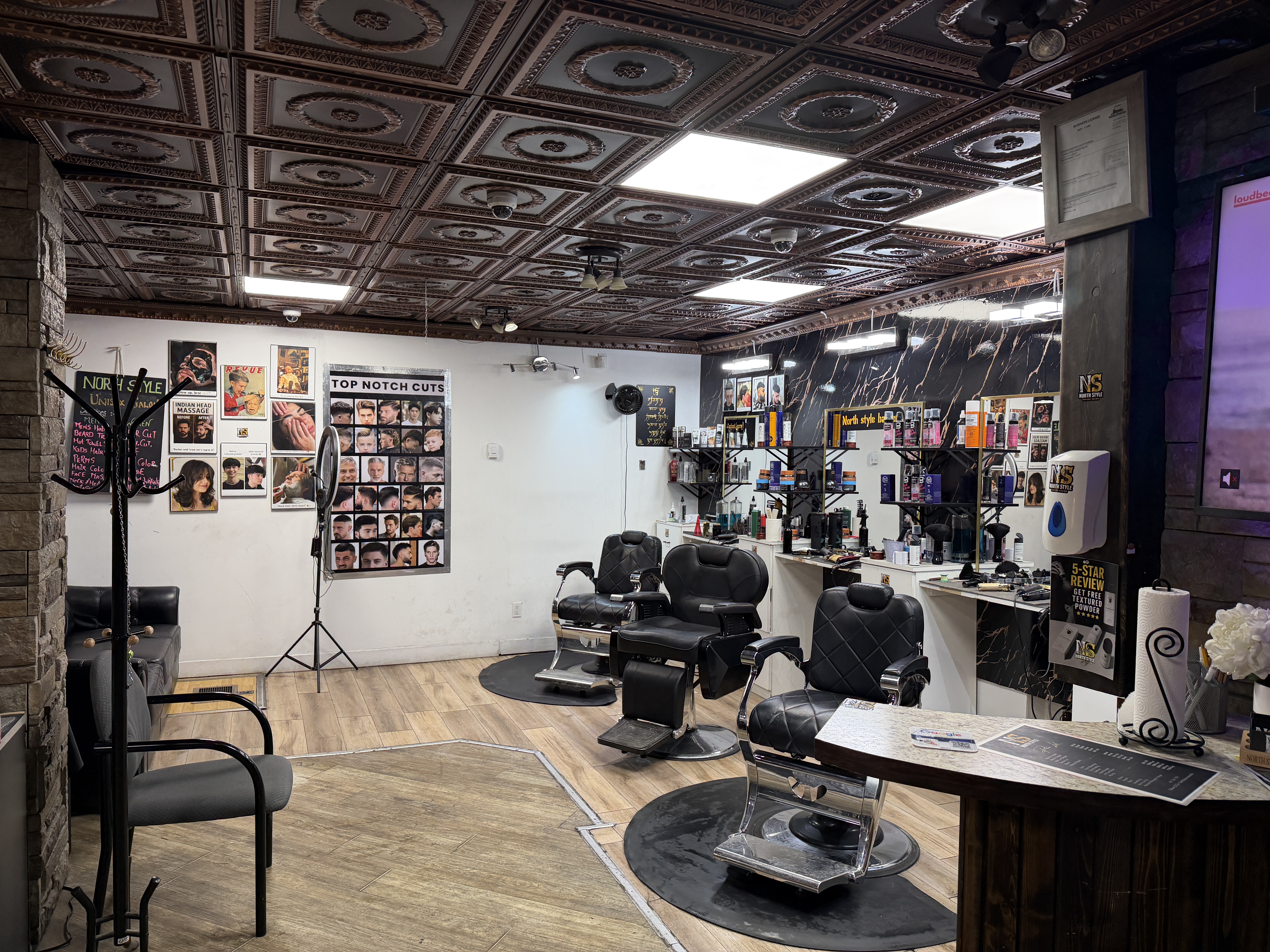 North Style Salon interior in Whitehorse